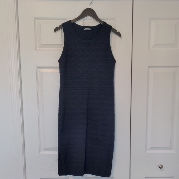 Hudson Jeans Dresses & Skirts - Hudson North Sleeveless Ribbed Midi Dress in Navy